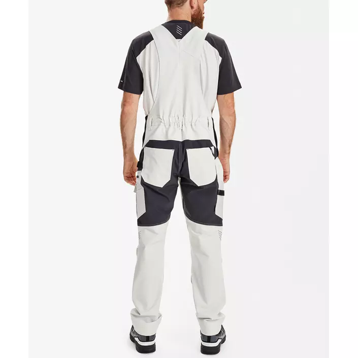 Engel Entire hängselbyxa full stretch, Bone White/Anthracite Grey, large image number 3