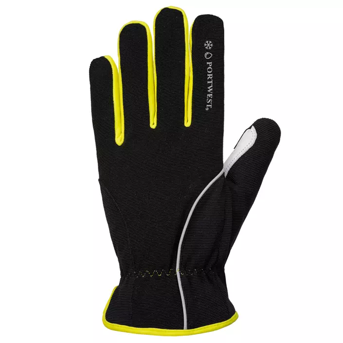 Portwest A776 winter work gloves, White/black/yellow, large image number 1