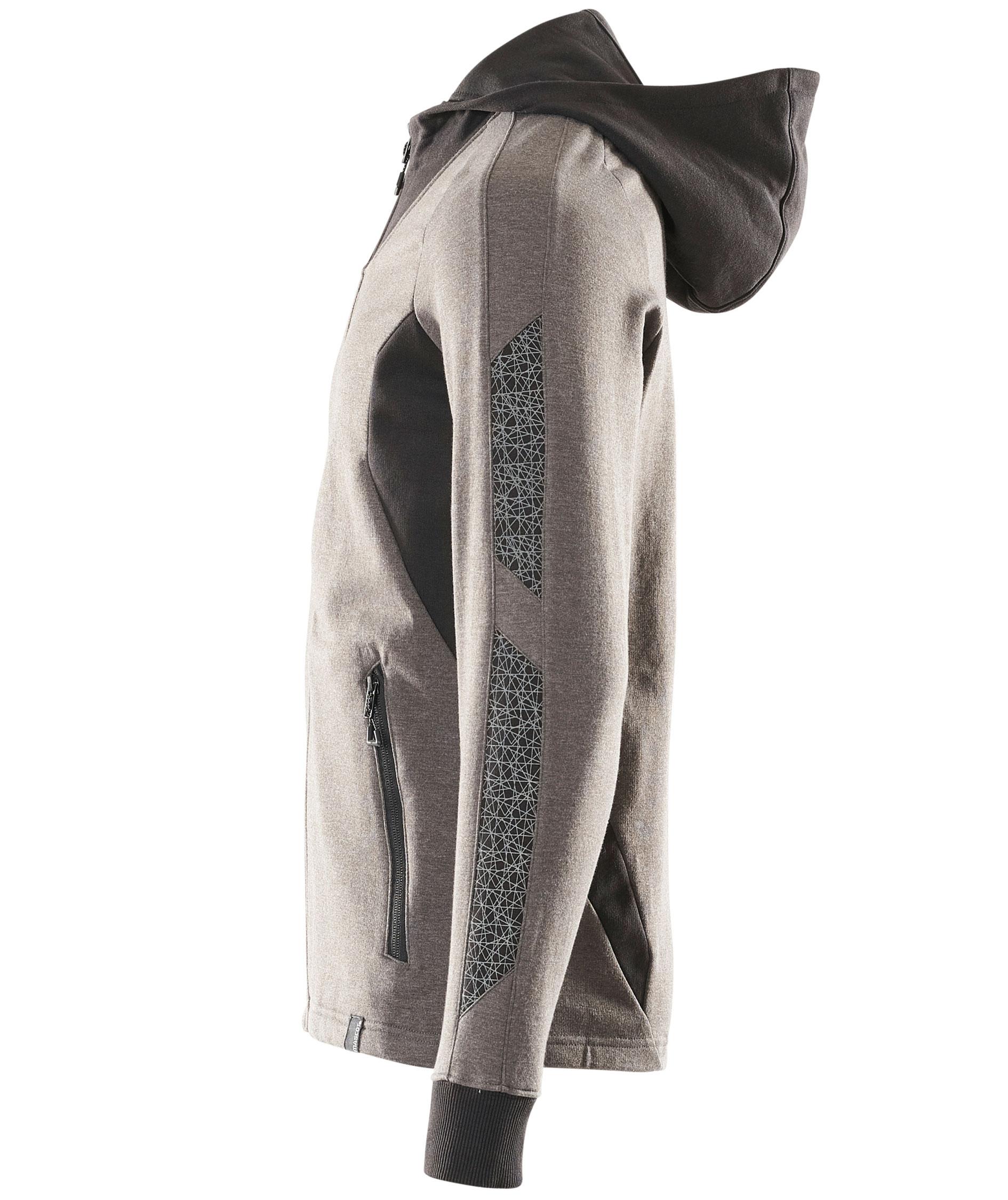 Mascot Accelerate hoodie with full zipper, Dark Anthracite/Black, large image number 3