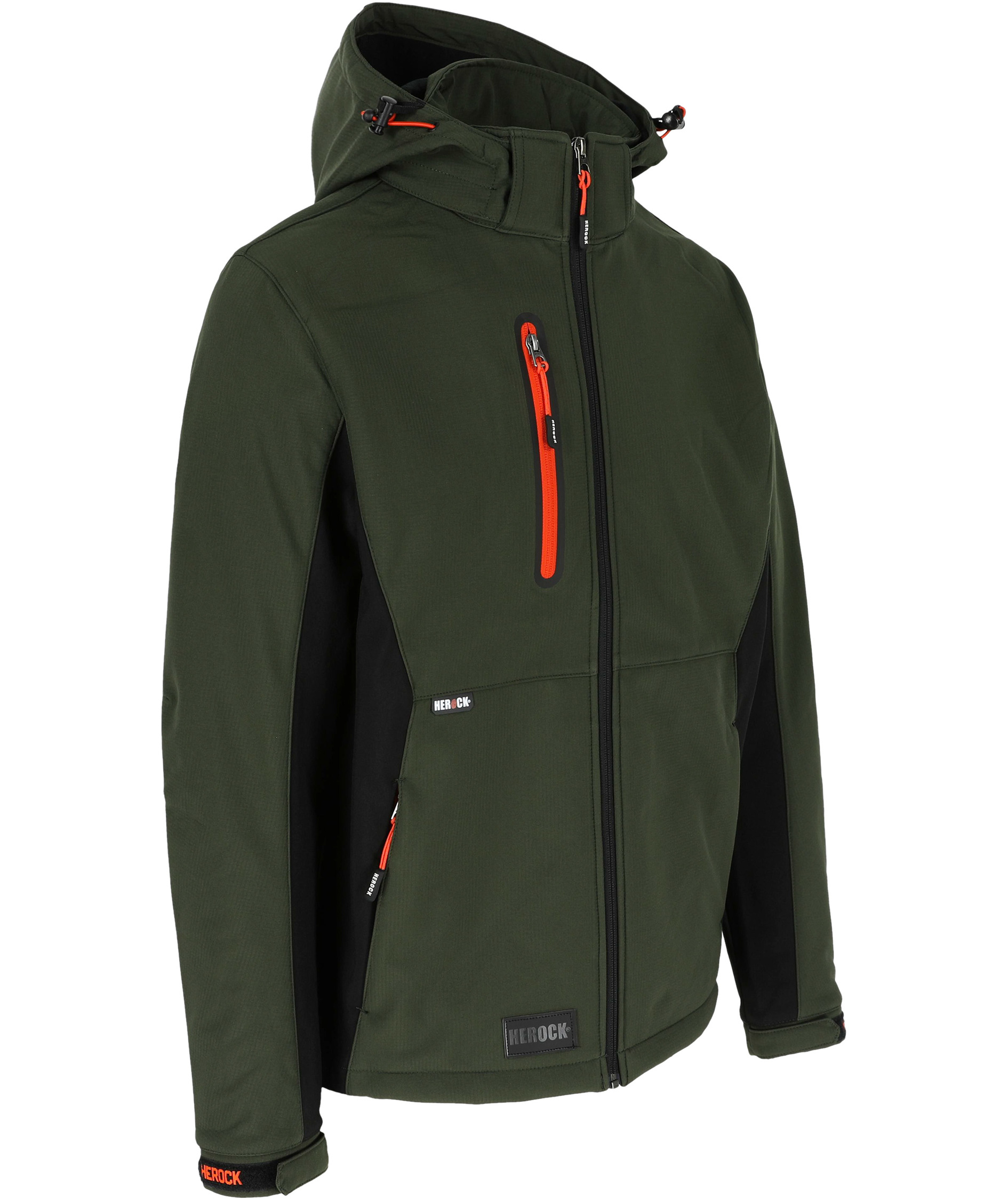 HEROCK Trystan softshelljakke, Dark Khaki/Black, large image number 4