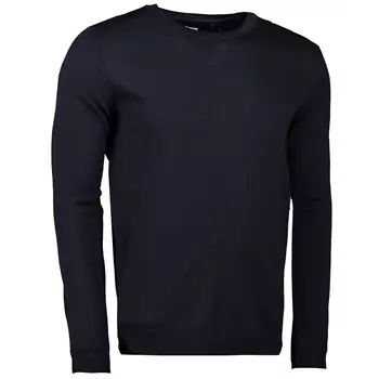 Seven Seas knitted pullover with merino wool, Navy