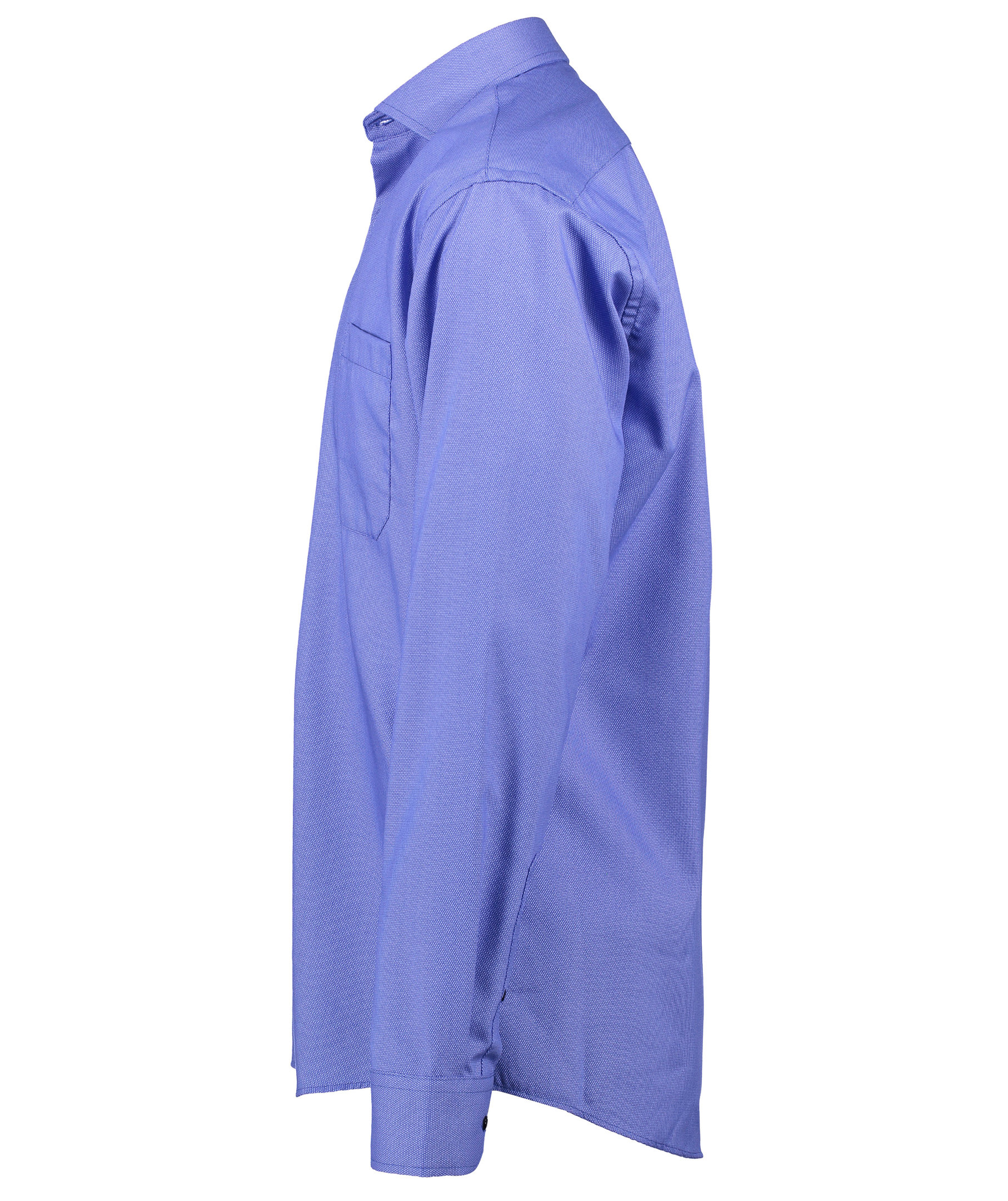 Seven Seas Dobby Royal Oxford modern fit skjorte med brystlomme, Fransk Bl&aring;, large image number 3