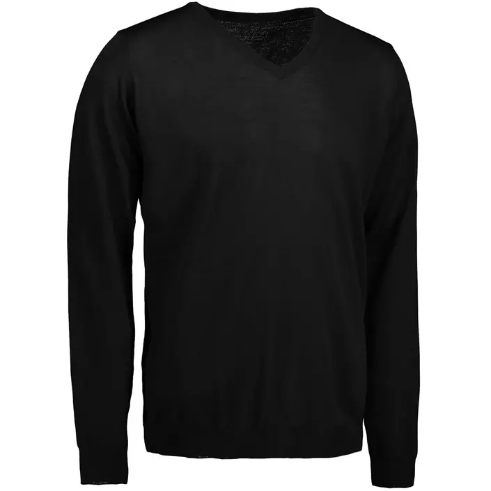 ID Classic knitted pullover with merino wool, Black, large image number 3