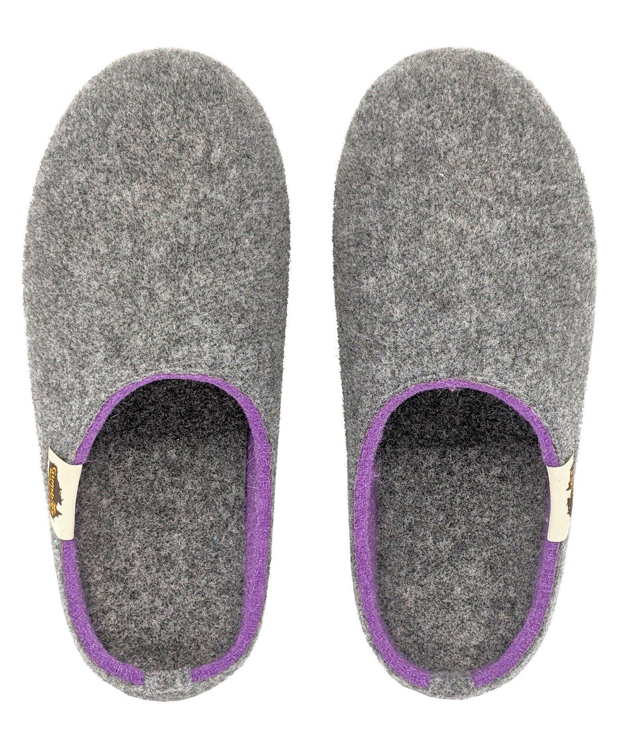 Gumbies Outback Slipper hjemmesko, Grey/Lilac, large image number 4