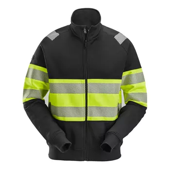 Snickers sweat jacket 2834, Black/Hi-Vis Yellow