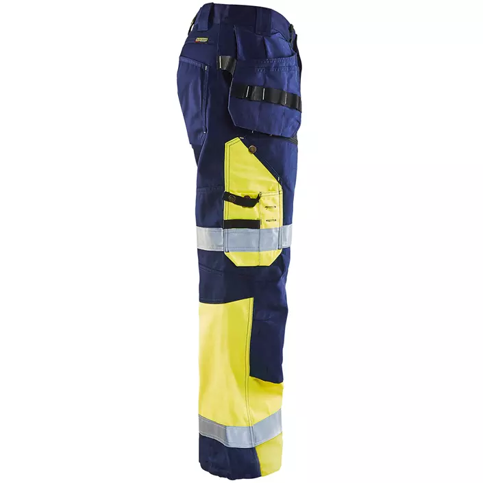 Blåkläder X1500 craftsman trousers, Hi-vis Yellow/Marine, large image number 3