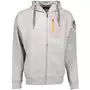Grounded 7003 Hoodie mit Reißverschluss, Grey melange Grounded 7003 Hoodie mit Reißverschluss, Grey melange