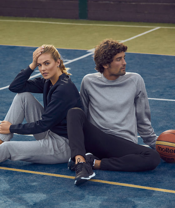 Clique Basic Active  sweatshirt, Grey Melange, large image number 3