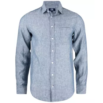 Cutter & Buck Summerland Modern fit linen shirt, Denim Melange