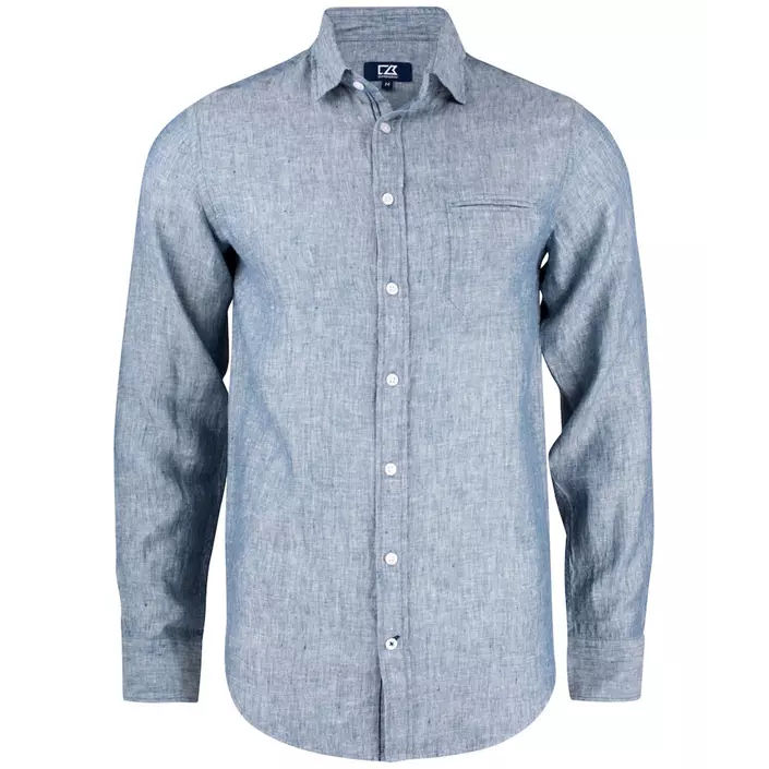 Cutter & Buck Summerland Modern fit Leinenhemd, Denim Melange, large image number 0