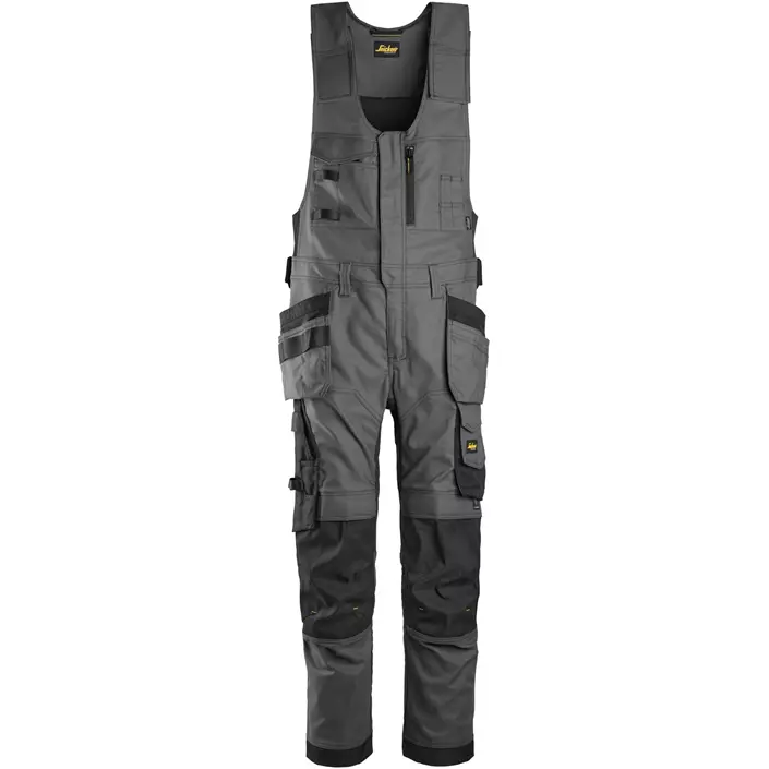 Snickers håndværker helbukser 6014, Steel Grey/Black, large image number 0