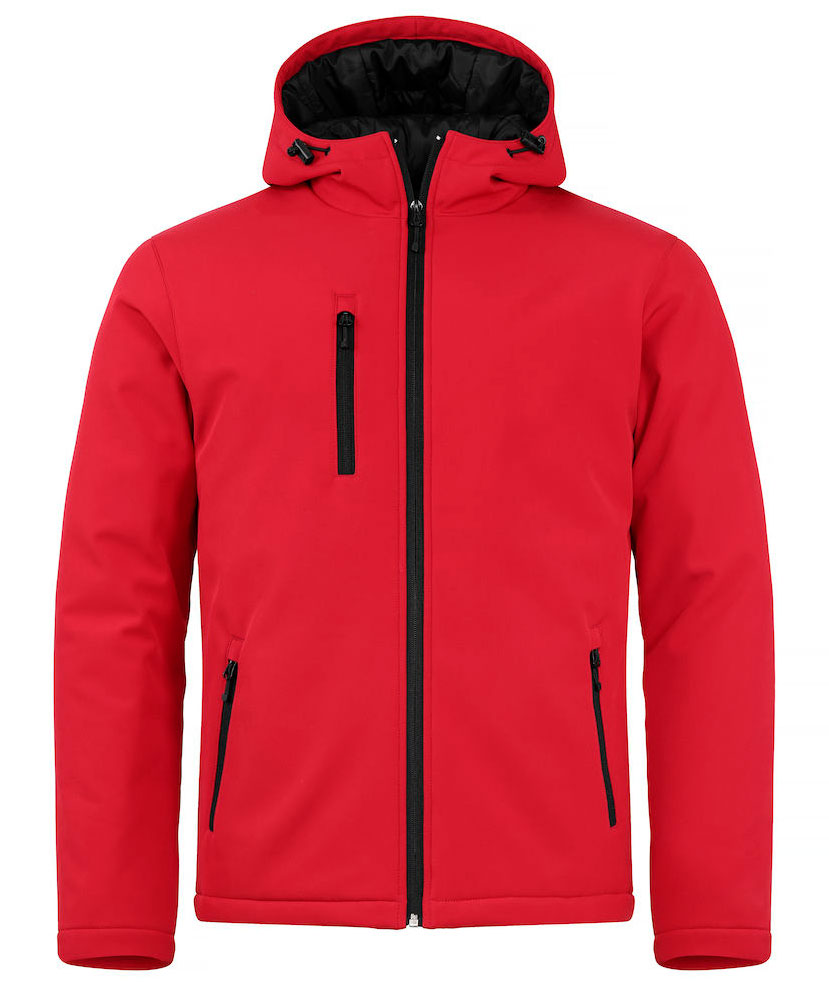 Clique lined softshell jacket, Red, large image number 0