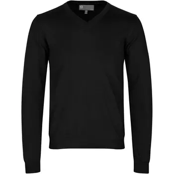 ID knitted pullover with merino wool, Black