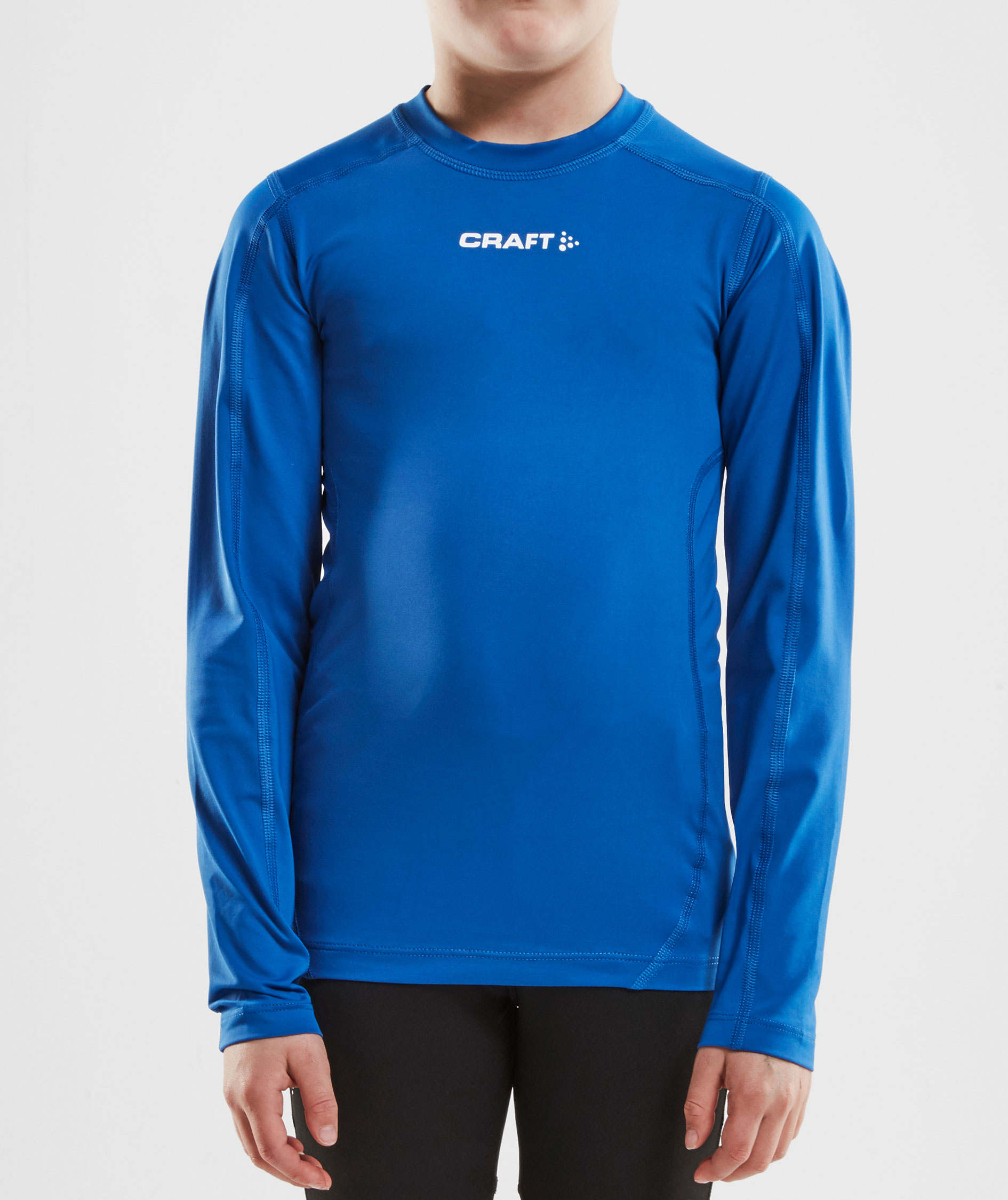 Craft Pro Control Compression l&aring;ng&auml;rmad T-shirt till barn, Club Kobolt, large image number 1
