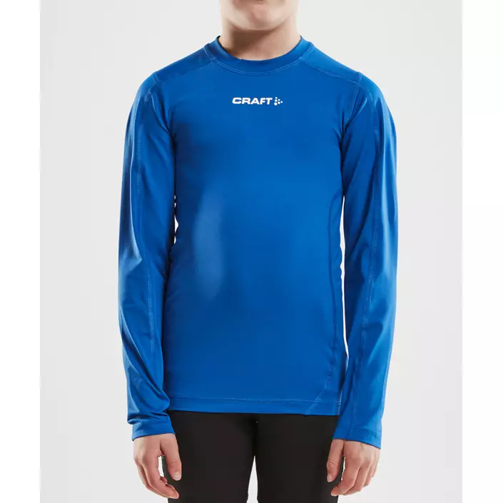 Craft Pro Control Compression långärmad T-shirt till barn, Club Kobolt, large image number 1