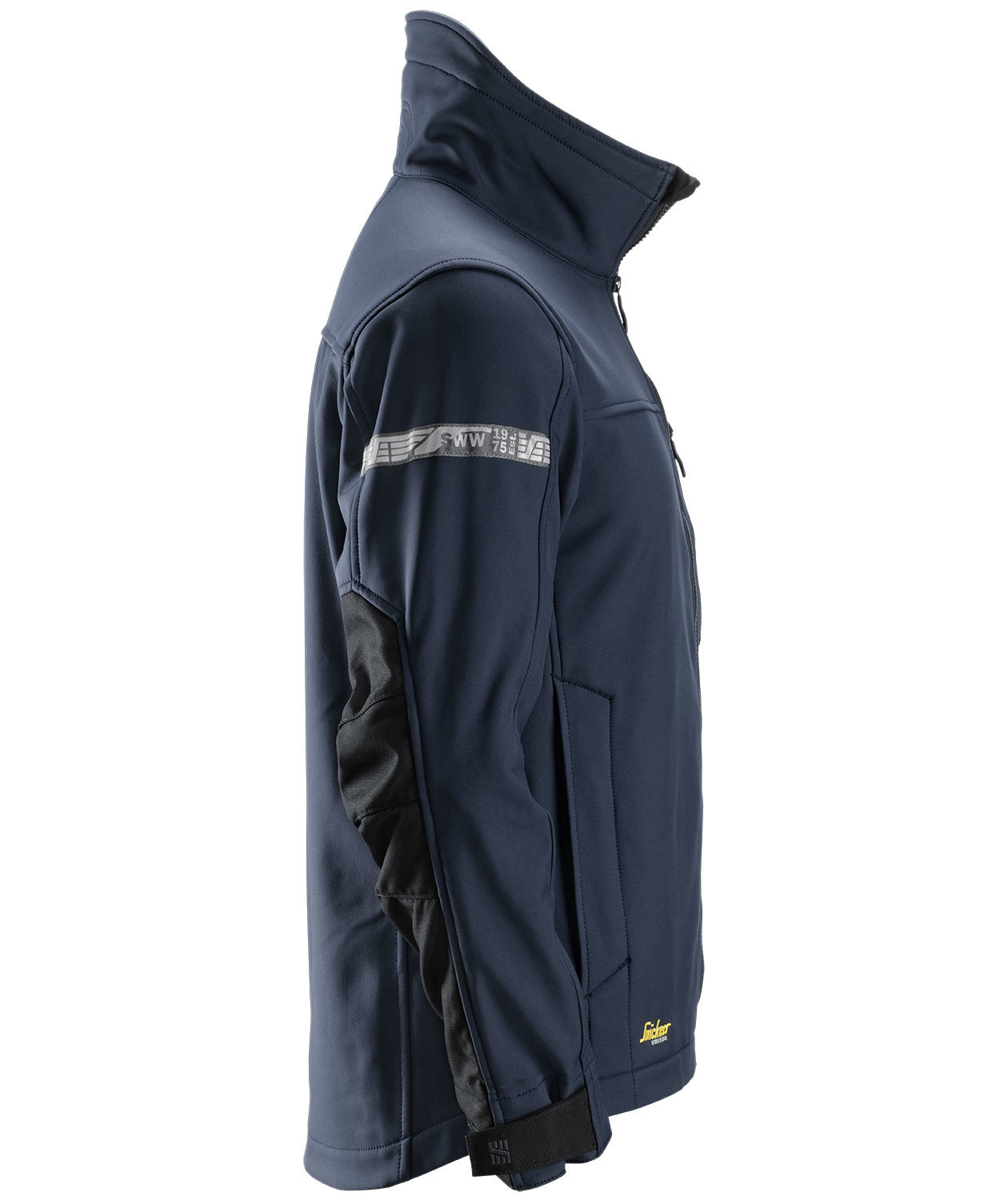 Snickers AllroundWork softshelljacka 1200, Marinbl&aring;/Svart, large image number 3