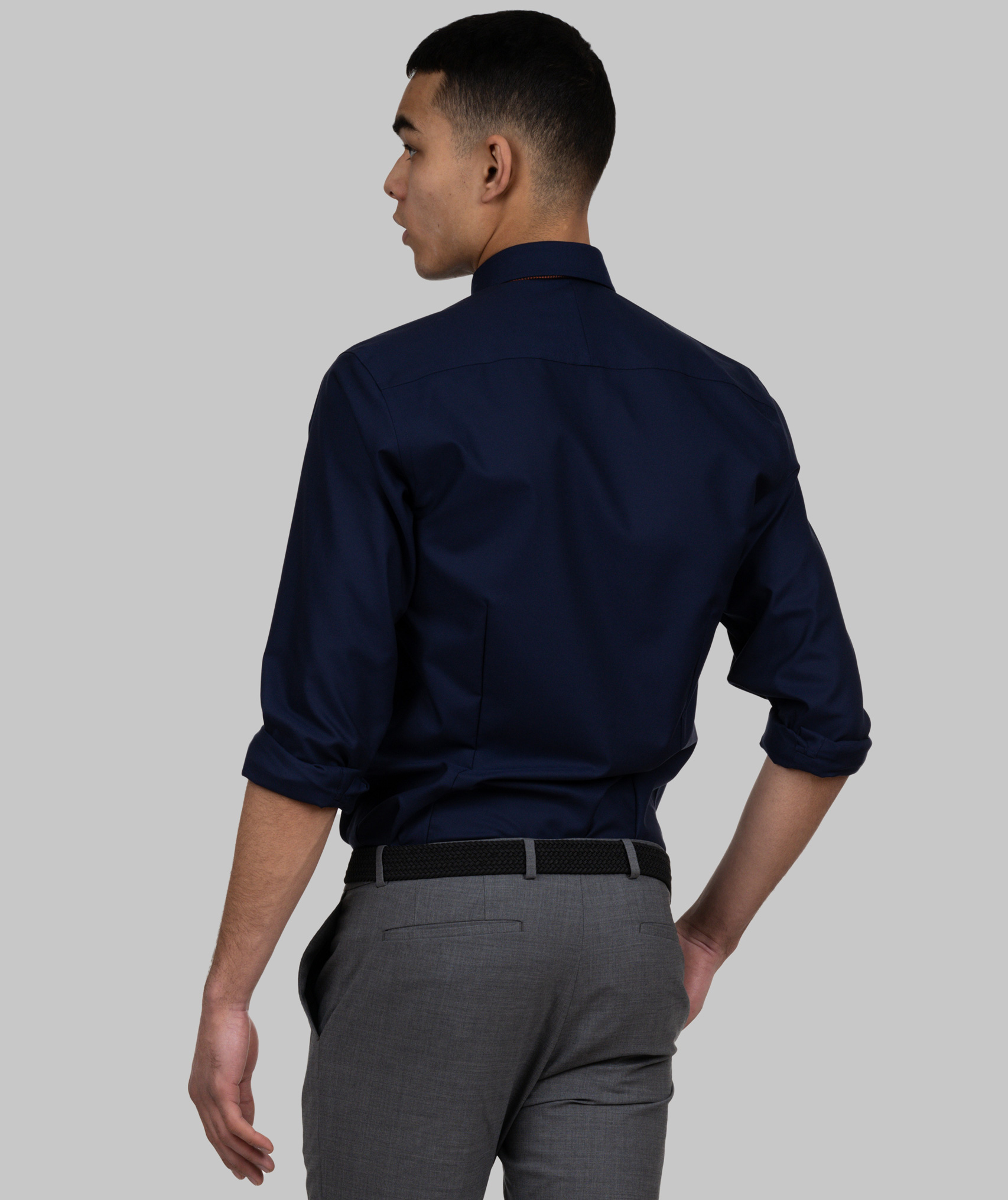 J. Harvest & Frost Red Bow 121 slim fit shirt, Navy, large image number 2