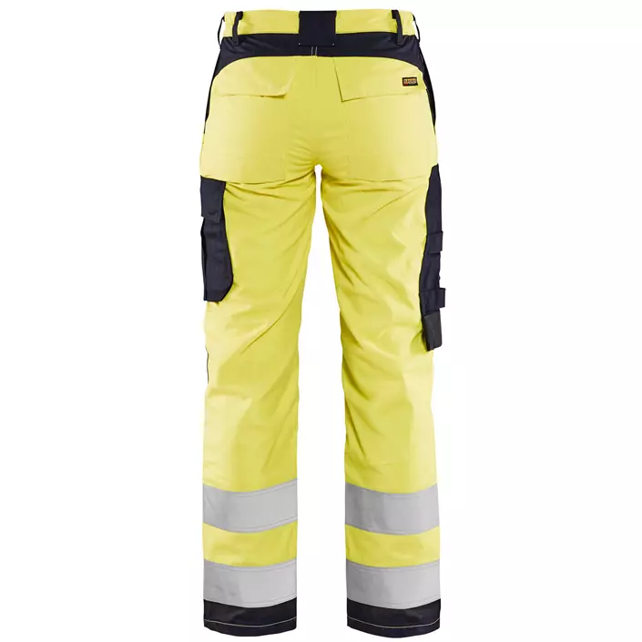 Blåkläder Multinorm dame arbeidsbukse, Hi-vis gul/marineblå, large image number 1