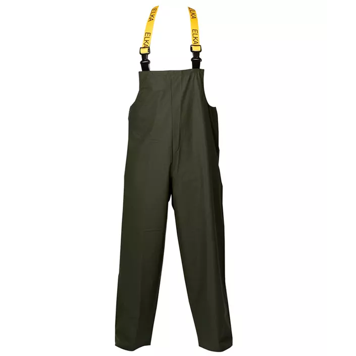 Elka Pro PU bib and brace trousers, Olive Green, large image number 0