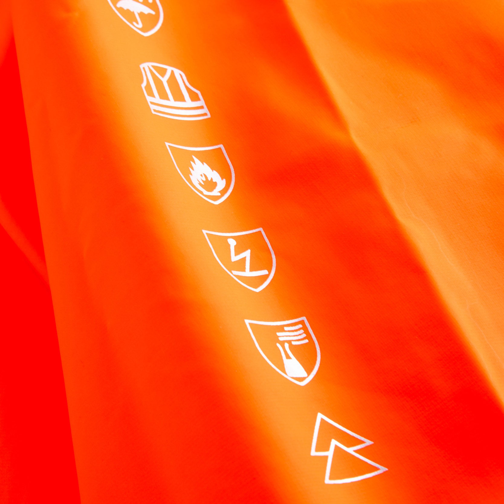 Lyngs&oslash;e Multinorm rain bib and brace, Hi-vis Orange, large image number 2