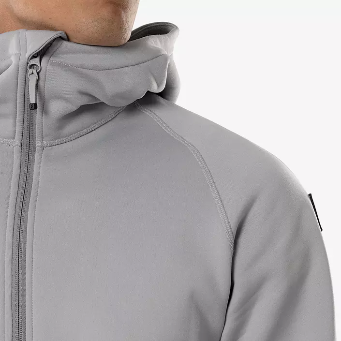 Fristads Cobalt Polartec® hoodie with zipper, Grey Melange, large image number 7