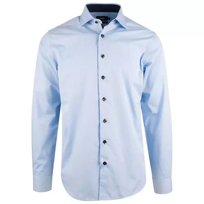 YOU Vercelli slim fit business skjorta, Ljusblå, large image number 0