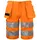ProJob craftsman shorts 6535, Hi-Vis Orange/Black, Hi-Vis Orange/Black, swatch