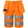 ProJob håndværkershorts 6535, Hi-Vis Orange/Sort, Hi-Vis Orange/Sort, swatch