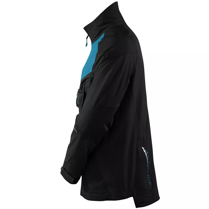 Mascot Advanced stretch jacket, Black/Dark Petroleum, large image number 1