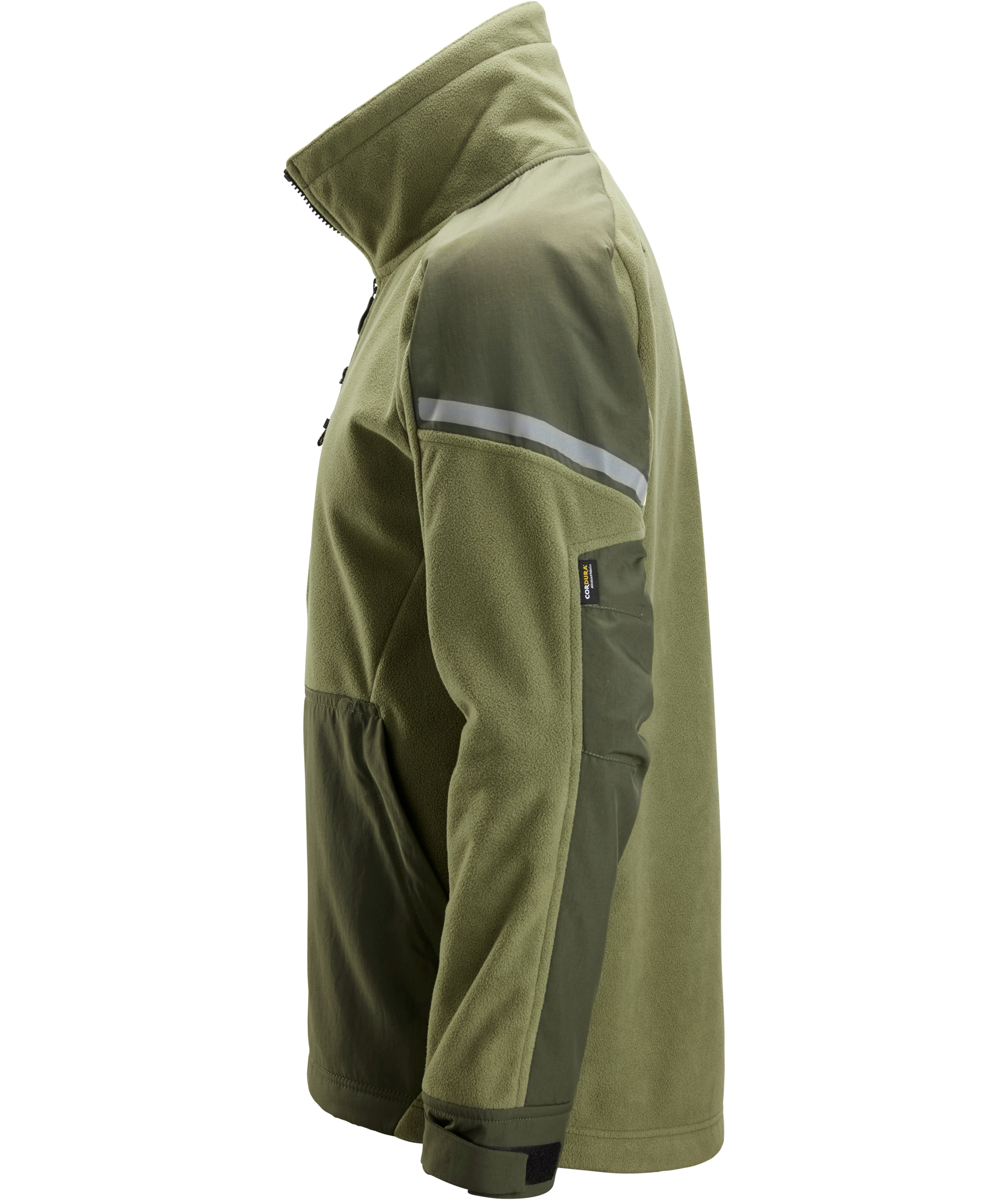 Snickers vindt&aelig;t fleecejakke 8410, Khaki Green/Dark Khaki Green, large image number 3