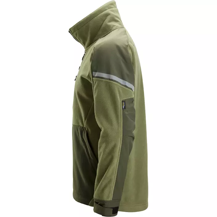 Snickers vindtæt fleecejakke, Khaki Green/Dark Khaki Green, large image number 3