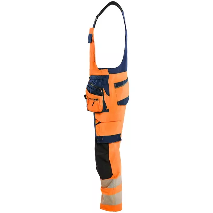 Blåkläder håndverksselebukse full stretch, Hi-Vis Orange/Marine, large image number 3