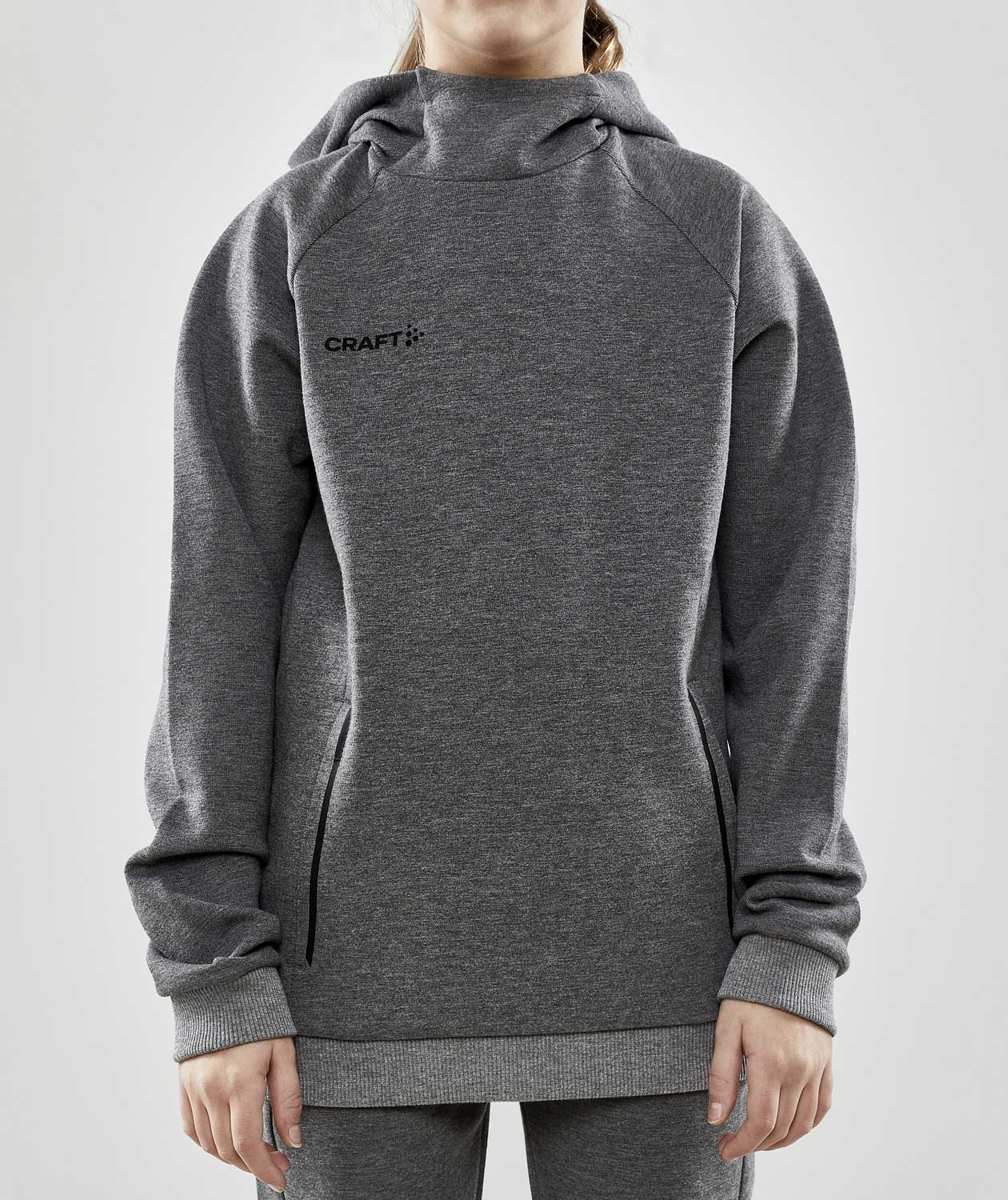 Craft Core Soul hoodie for kids, Dark Grey Melange