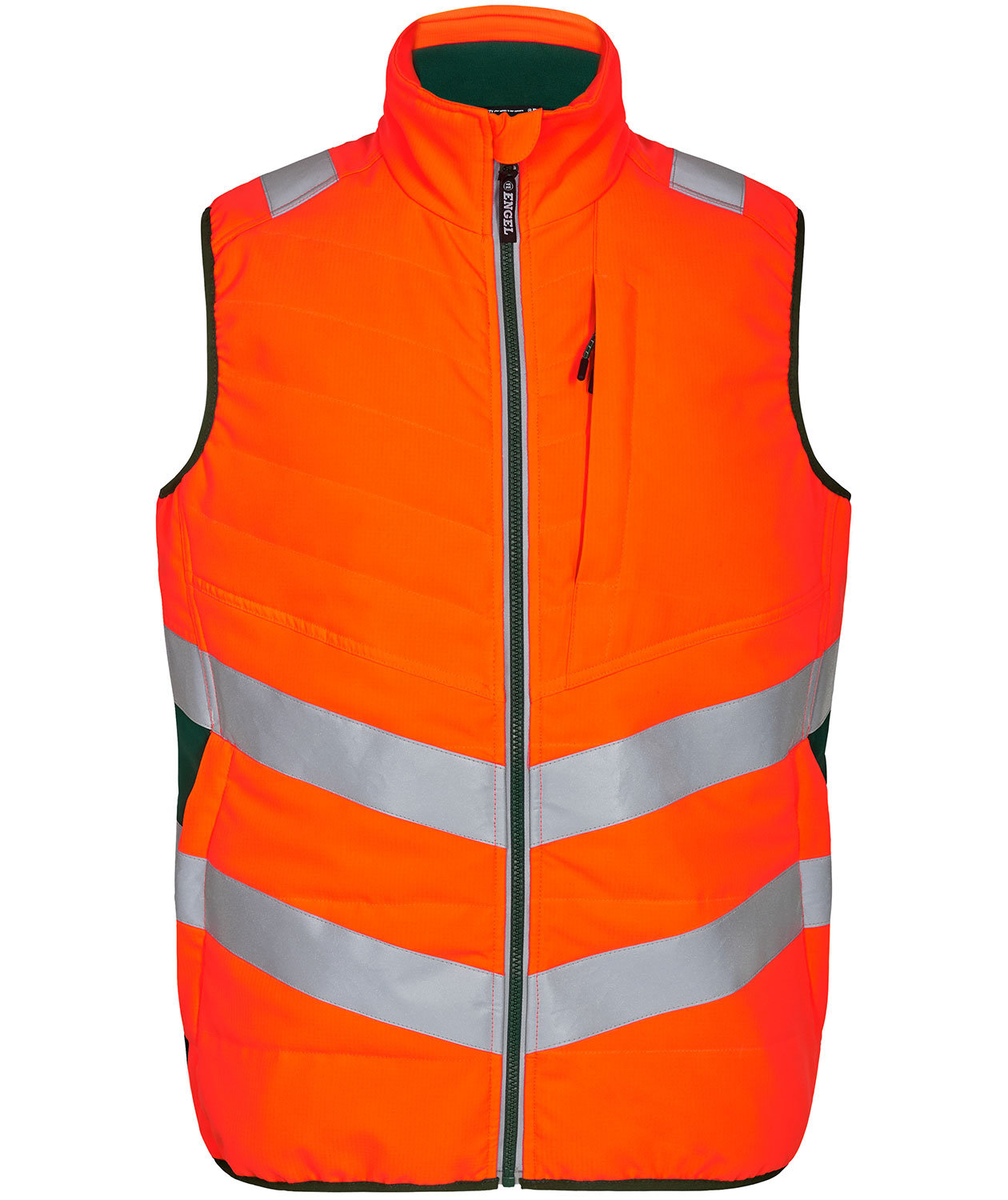 Engel Safety quilted vest, Hi-vis Orange/Green, Hi-vis Orange/Green, swatch
