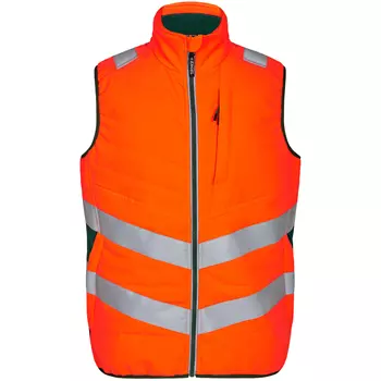 Engel Safety vadderad väst, Varsel Orange/Grön