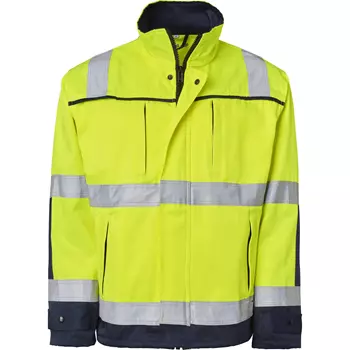 Top Swede work jacket 3816, Hi-Vis Yellow/Navy