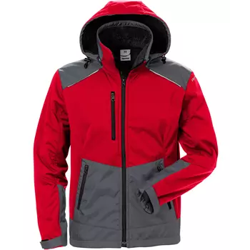 Fristads softshell winter jacket 4060, Red/Grey