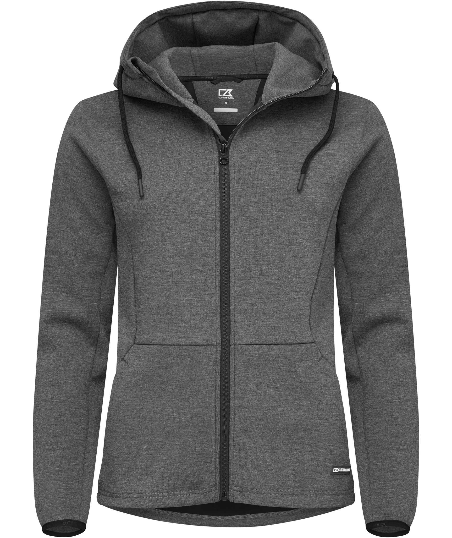 Cutter & Buck Pemberton women's Hood Zip, Anthracite melange, large image number 0
