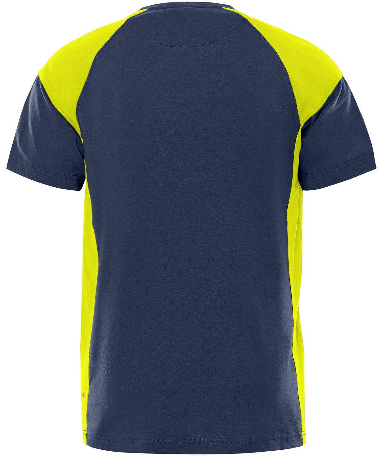 Fristads Heavy T-shirt 7046 GTM, Marine/Hi-Vis yellow, large image number 1