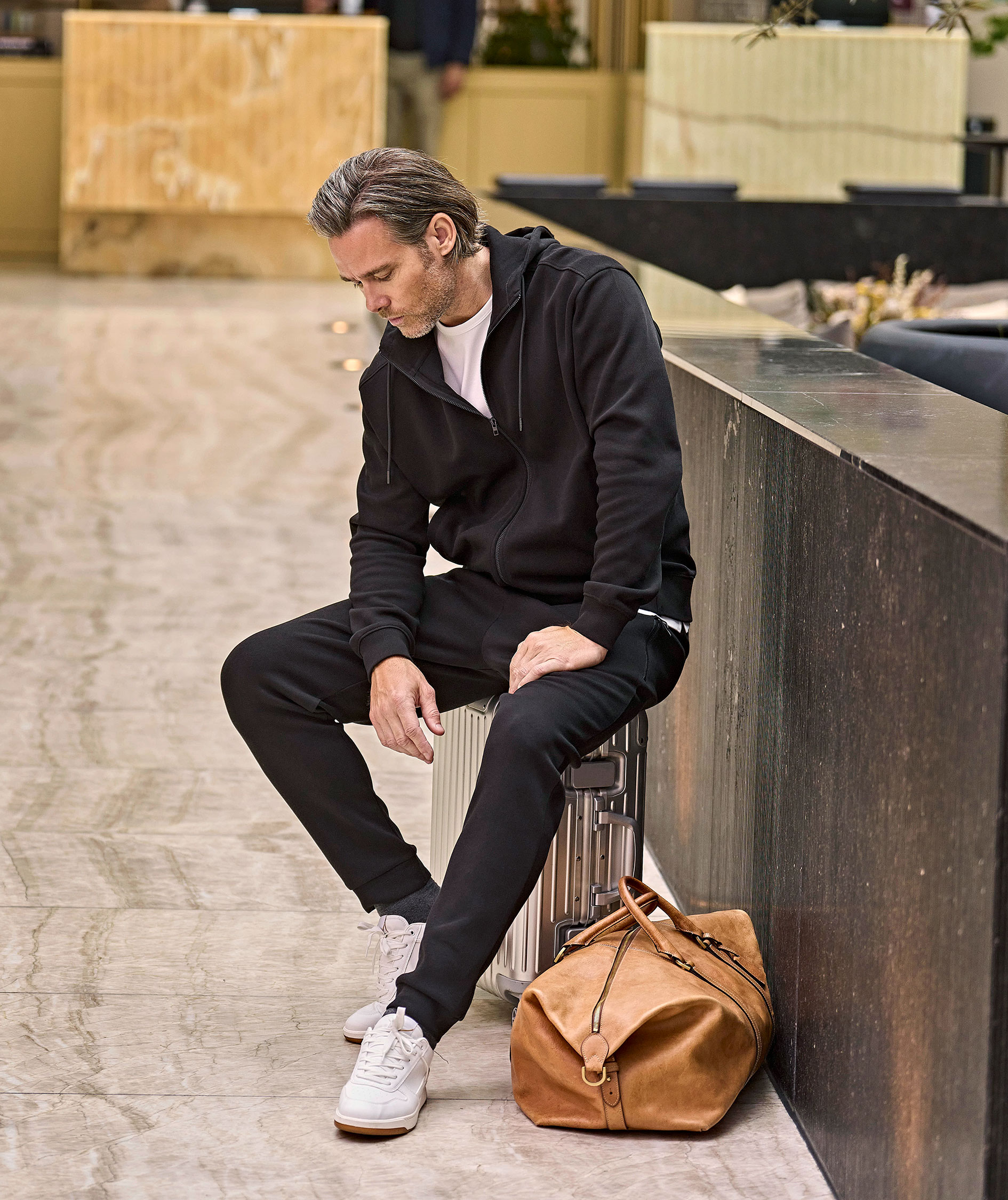 Tee Jays hoodie with zipper, Black, large image number 7