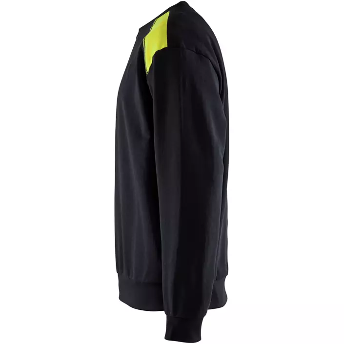 Blåkläder sweatshirt, Svart/Varselgul, large image number 3