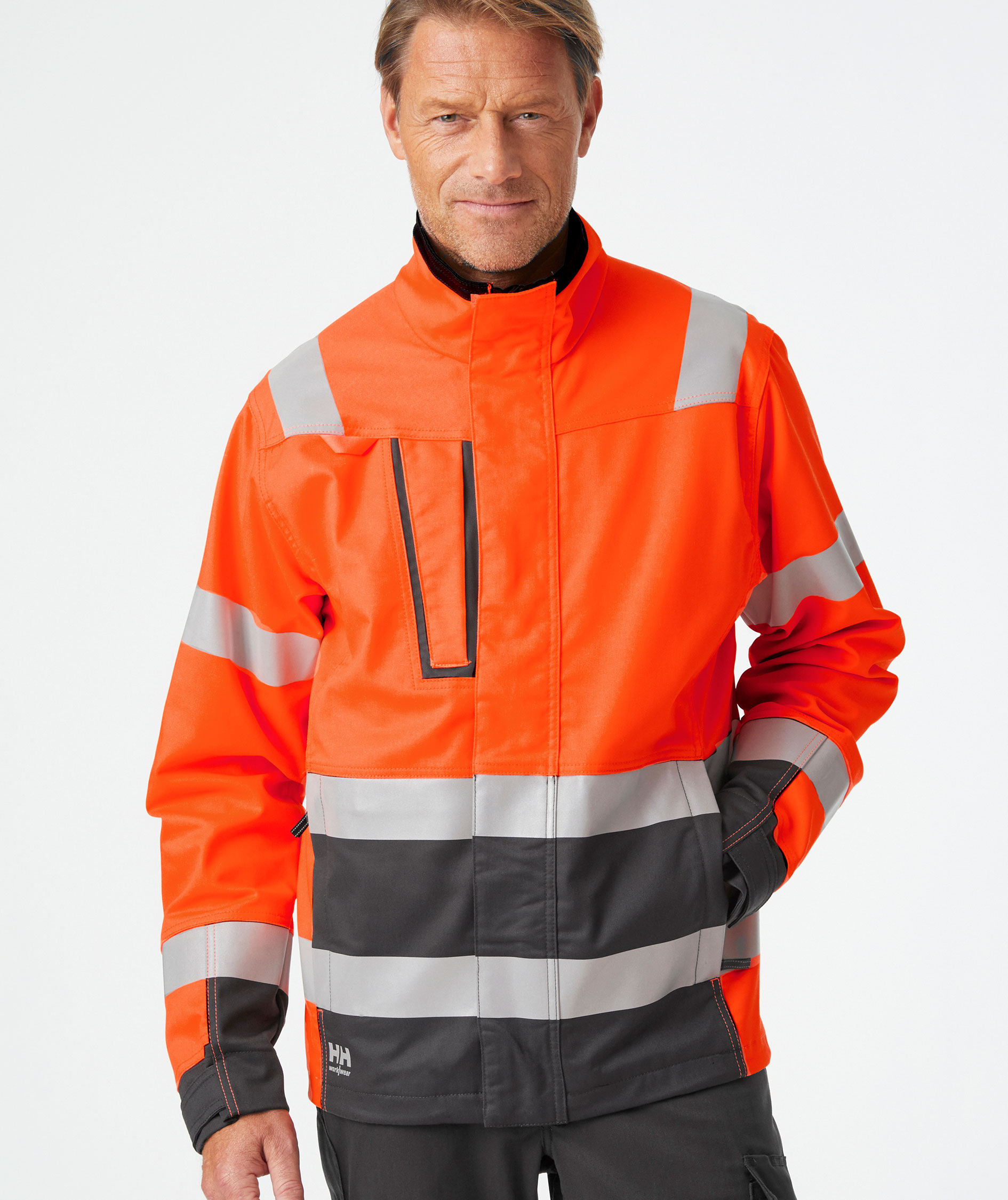 Helly Hansen Alna 2.0 work jacket, Hi-vis Orange/charcoal, large image number 1