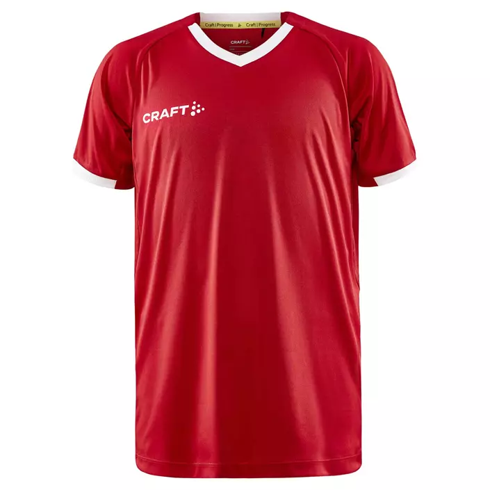 Craft Progress 2.0 Solid Jersey T-skjorte for barn, Rød, large image number 0
