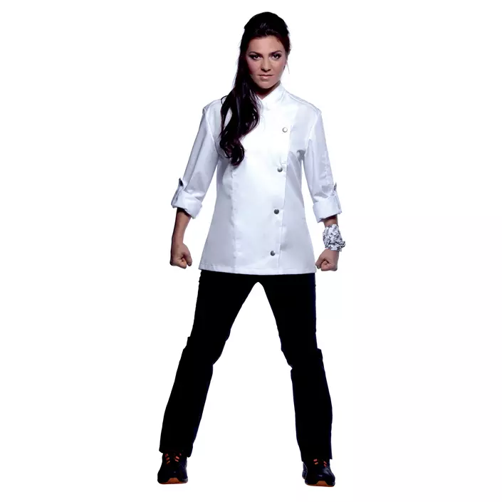 Karlowsky ROCK CHEF® RCJF 6 women's chefs jacket, White, large image number 0
