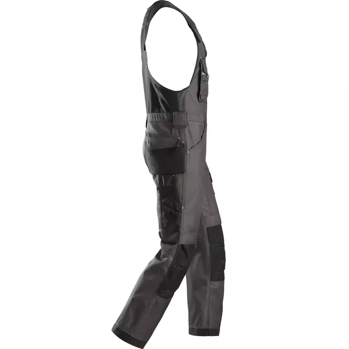 Snickers one-piece trousers DuraTwill, Grey Melange/Black, large image number 3