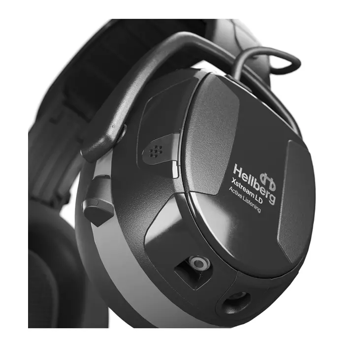 Hellberg Xstream LD høreværn med Bluetooth, Sort, Sort, large image number 2
