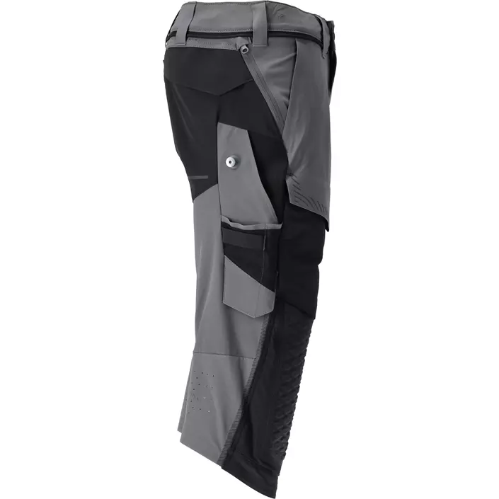 Mascot Customized 3/4-Arbeitshose full stretch, Steingrau/Schwarz, large image number 1