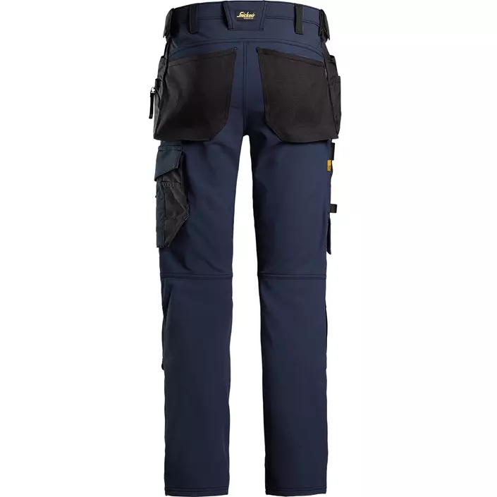 Snickers AllroundWork craftsman trousers 6271 full stretch, Marine Blue/Black, large image number 1