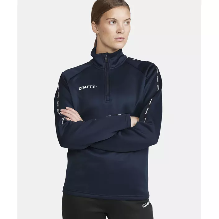 Craft Squad 2.0 halfzip dame treningsgenser, Navy, large image number 4