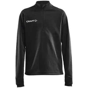 Craft Evolve Halfzip sweatshirt till barn, Svart